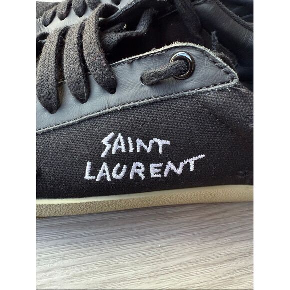 Saint Laurent Court Classic SL/06 sneaker size 38 in black - Picture 8 of 12